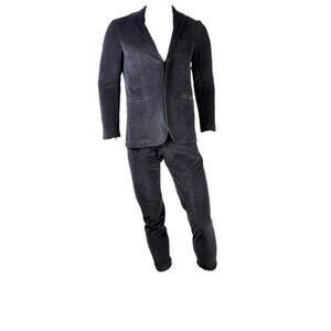 $8,055 NWT Kiton KNT Easy Sasha Cotton Blend Gray 2-ButtonVelour Suit Size 38 R